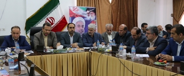 جلسه قرارگاه بازسازی مناطق سیل زده استان مازندران در نکا