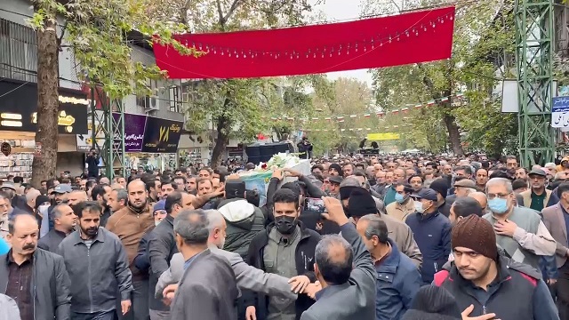 تشییع پیکر مطهر شهید مدافع امنیت در ساری