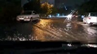 آبگرفتگی معابر و بالا آمدن آب رودخانه ها در برخی مناطق مازندران