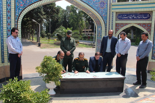 بازدید هیئتی از مسئولان سپاه استان مازندران از نیروگاه شهید سلیمی نکا