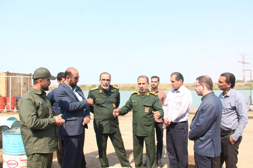 بازدید هیئتی از مسئولان سپاه استان مازندران از نیروگاه شهید سلیمی نکا